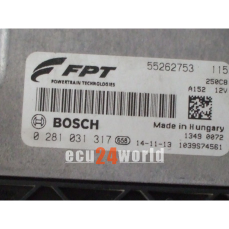 55262753 0281031317 FIAT DUCATO 2,0 JTD ECU SET